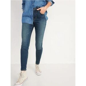 Old Navy High-Waisted Pop Icon Dark Wash Skinny Jeans Sz 6